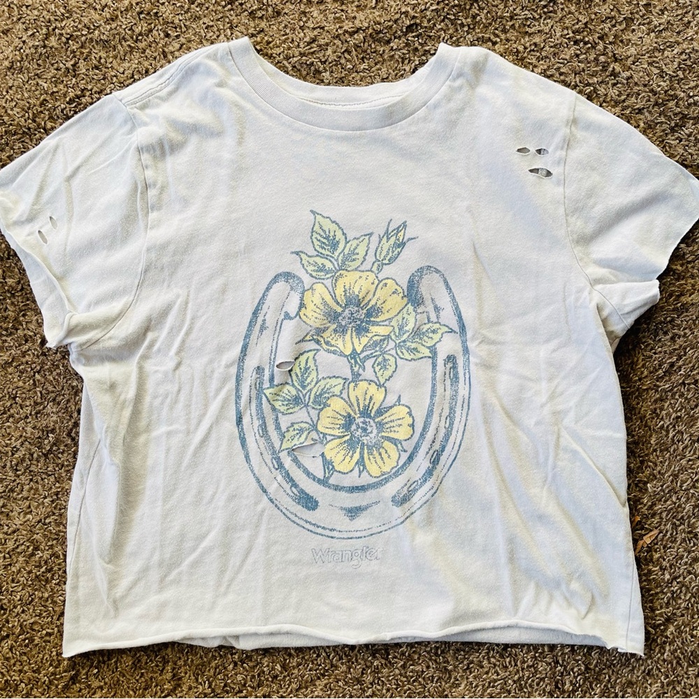 Wrangler Floral Horseshoe Graphic Tee
